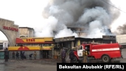 Ош  базарында чыккан өрт, Бишкек