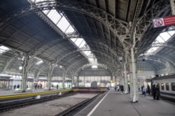 Віцебскі вакзал Пецярбурга. Адсюль адыходзяць усе беларускія цягнікі