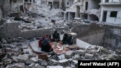 Ариха шаары, Идлиб вилайети, Сирия. 04.5.2020.