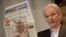 Великобритания -  основатель веб-сайта WikiLeaks Джулиан Эссендж на пресс-конференции. Лондон, 26 июля 2010 г.  