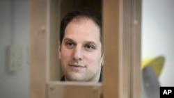 Evan Gerškovič u sudnici u Moskvi, decembar 2023. 