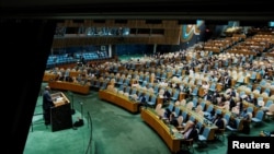 Conferința ONU legată de soluția celor două state la conflictul dintre Israel și Hamas, 29 iulie, New York.