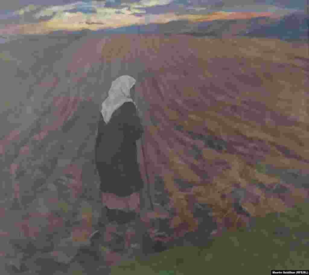 Н.Иннокентьеванын "Эскерүүлөр" аттуу эмгегинен. Таар, май боёк.