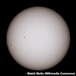 Сонца. Фота зробленае 8 траўня 2019 году