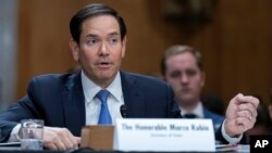 ԱՄՆ պետքարտուղար Մարկո Ռուբիոն Սենատում լսումների ժամանակ, Վաշինգտոն, 20-ը մայիսի, 2025թ.