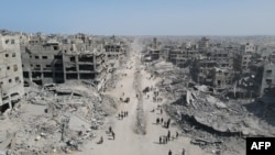 Imagine din Gaza City, la 11 octombrie 2025.