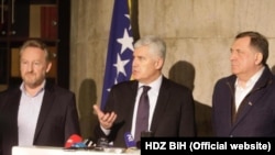 Bakir Izetbegović, Dragan Čović i Milorad Dodik