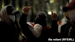 აქციის ერთ-ერთი მონაწილე, მარტი, 2025 წელი