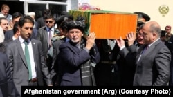 جریان مراسم تشیع جنازه توریالی عبدیانی قوماندان امنیه پکتیا