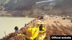 Стройплощадка Рогунской ГЭС