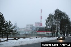 Завод беленай цэлюлёзы каля Сьветлагорску, архіўнае фота