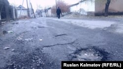 Жалал-Абаддагы жолдордун бири. 25-ноябрь, 2018-жыл.