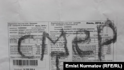 Ишкердин дүмүрчөгүнө жазылган коркутуу. 