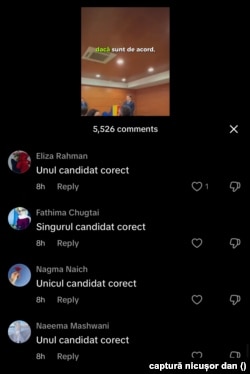Contul de TikTok al candidatului independent la președinția României Nicușor Dan.