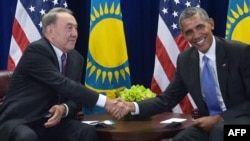 Назарбаев жана Обама. Нью-Йорк, 29-сентябрь, 2015-жыл.