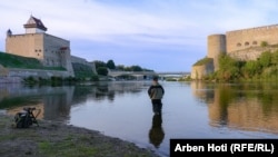 Гранична област помеѓу Естонија и Руската Федерација, реката Нарва, Естонија, септември 2024 година