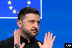 Președintele ucrainean, Volodimir Zelenski, la summitul Consiliului European