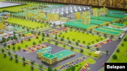 БНБК комплексинин макети. Сүрөт "БелаПАН" агенттигинин сайтынан алынды.