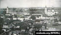 Старая панарама Горадні, да руйнаваньня Фары Вітаўта