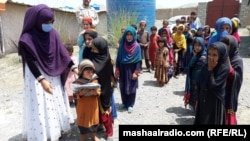 خوست کې د شمالي وزیرستان کډوال ماشومان