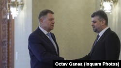 Președintele Iohannis și Marcel Ciolacu