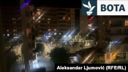 Protesta antiturke në Podgoricë, Mal të Zi, tetor 2025.