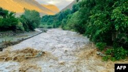 په پنجشېر کې تر ورښت وروسته سېلاب راغلی - انځور له ارشیفه. 