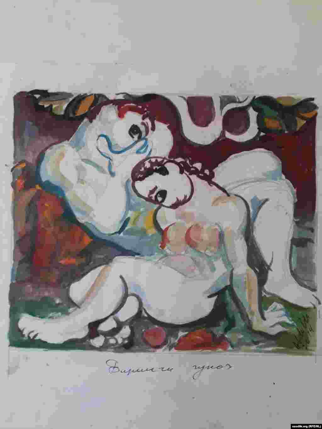 "Мамлакатим ва одамлар манзаралари" туркуми. Рассом Абдулла Холмирзаев