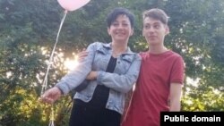 Натальля Вашчанка з сынам Вадзімам