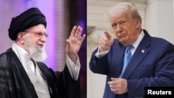 Iran's leader Ali Khamenei (left) and US President Donald Trump. (composite image)