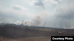 Забайкальское село Ульдурга в дыму на 9 день лесных пожаров