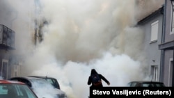 Protesti na Cetinju protiv ustoličenja mitropolita Srpske pravoslavne crkve u Crnoj Gori Joanikija, 5. septembar 2021.