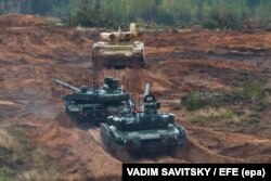 Бронетехніка на полігоні «Лужский» під Петербургом, 18 вересня 2017 року