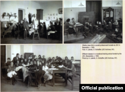 Imagini din școlile profesionale finanțate de JDC (Joint) în perioada interbelică (Foto: JDC Archives/Un secol de activitate în România JDC, București, 2018)