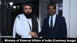 The Taliban foreign minister arriving in India on October 10
