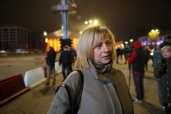 Ірына Халіп на Касрычніцкай плошчы