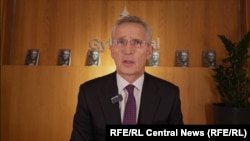 Колишній генсекретар НАТО Єнс Столтенберг під час інтерв'ю Радіо Свобода 7 листопада 2025 року