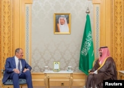 Ruski ministar vanjskih poslova Sergej Lavrov sastaje se sa saudijskim prijestolonasljednikom Mohamedom bin Salmanom u Rijadu, Saudijska Arabija, 9. septembra 2024.