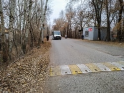 Anna Frolowanyň ýaşaýan ýerindäki ýol. 4-nji noýabr, 2019 ý.