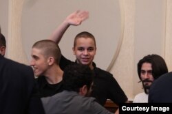 ფოტოზე ჩანან: ირაკლი მიმინოშვილი, გიორგი გორგაძე, თორნიკე გოშაძე