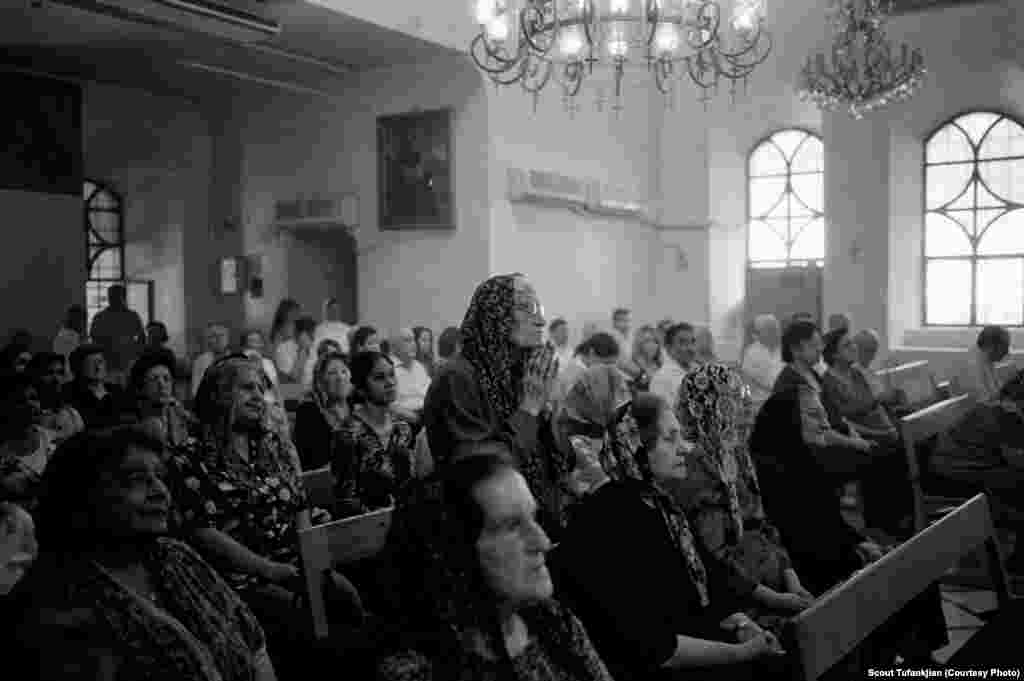 Church services in prewar Syria, at the Surp Sarkis Armenian Apostolic Church in the capital, Damascus. The church continues to serve as the main gathering point for the city's remaining Armenians.&nbsp;