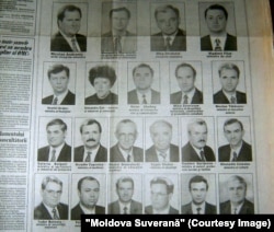 Guvernul Sturza – captură din ziarul „Moldova Suverană”, 16 martie 1999.