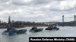 Корабли Каспийской флотилии в Азовском море (архивное фото)