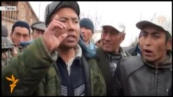 Митингующие открыли дорогу Талас-Тараз