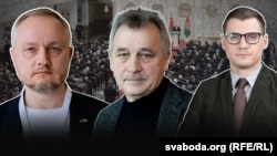 Канцэпцыя "Люстрацыя для Беларусі". Аляксандар Азараў, Анатоль Лябедзька, Арцём Брухан. Ілюстрацыйны каляж