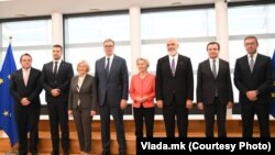 Лидерите на земјите од Западен Балкан на средба со претседателката на ЕК Урсула фон дер Лајен, 19.09.2024