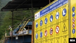 Архивска фотографија: Градежни активности на автопатот Кичево - Охрид