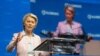 Presidentja e Komisionit Evropian, Ursula von der Leyen, gjatë fjalimit të saj në forumin Globsec, në Pragë, 30 gusht 2024.