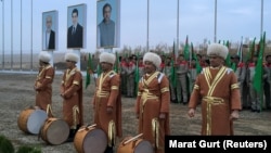 TOPH-yň owgan böleginiň gurluşygynyň başlanmagyna bagyşlanan dabara. Arhiw suraty. 23-nji fewral, 2018. Serhetabat. 