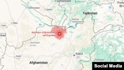 بلخ کې د زلزلې مرکز